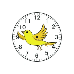 Kanarya Model Duvar Saati - Kanaryalı Saat