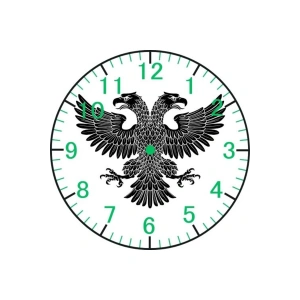 Çift Başlı Kartal Model Duvar Saati - Kartallı Saat