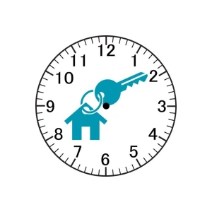 Emlakçı Model Duvar Saati - Emlakçı Saati