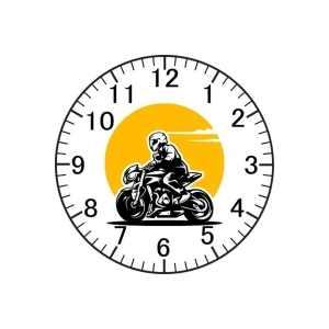 Motorcu Model Duvar Saati - Motorcu Saati