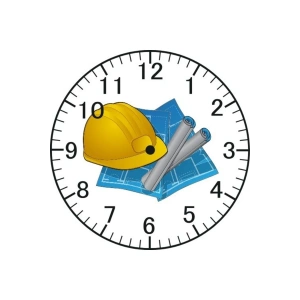 Mühendis Model Duvar Saati - Mühendis Saati