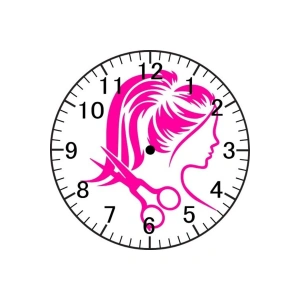 Kuaför Saati - Kuaförlü Duvar Saati