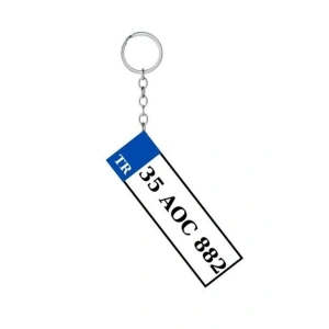 Kişiye Özel Plaka Anahtarlık