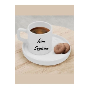 Kişiye Özel İsimli Fincan - Yazılı Türk Kahvesi Fincanı