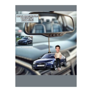 Kendi Aracın İle Oto Süsü - Karikatür Oto Süsü - Kişiye Özel Dikiz Aynası Süsü