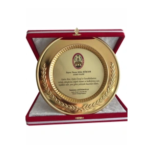 Kişiye Özel Tasarlanabilir Tabak Plaket Hizmet Anısı (25 cm)