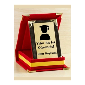 Yılın En İyi Öğrencisi Plaketi - Mezuniyet Plaketi ( Mini Plaket )
