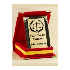 Yılın En İyi Avukatı Plaketi - Avukat Günü Plaketi ( Mini Plaket )