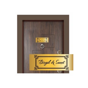 Kişiye Özel Kapı Yazısı - Metal Kapı İsimliği - Dolap İsimliği