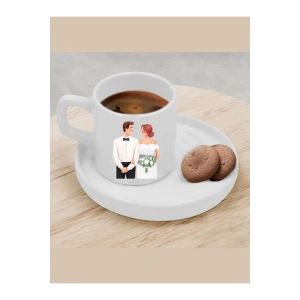 Türk Kahvesi Fincanı Gelin Damat Fincanı