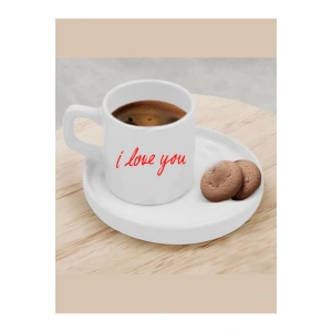 Türk Kahvesi Fincanı I Love You Fincanı