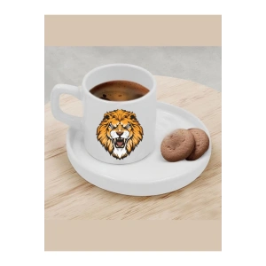 Türk Kahvesi Fincanı Aslanlı Fincan