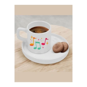 Türk Kahvesi Fincanı Müzik Modelli Fincan