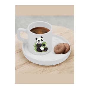 Türk Kahvesi Fincanı Panda Model Fincan