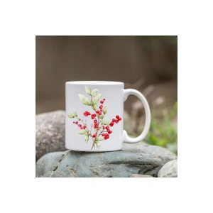 Kokina Çiçeği Bardağı - Yılbaşı Bardağı