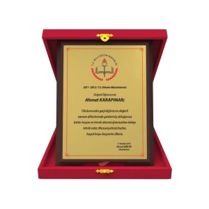 Kişiye Özel Mezuniyet Plaketi - Öğrenci Plaketi ( Büyük Boy )