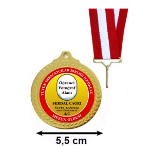 Kişiye Özel Fotoğraflı Madalya - Mezuniyet Madalyası ( 24 Adet )