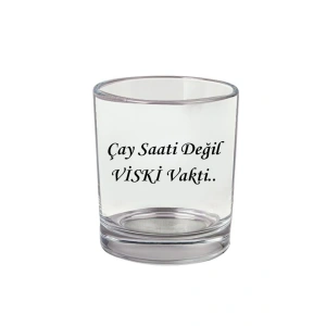 Söz Yazılı Viski Bardağı - Viski Vakti Bardak