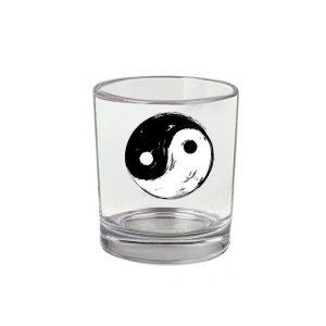 İyilik ve Kötülük Sembolü Viski Bardağı - Sebollü Bardak