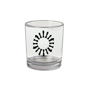 Satranç Baskılı Viski Bardağı - Satranç Bardak