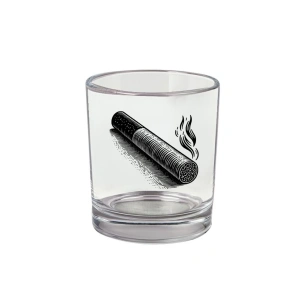 Sigara Baskılı Viski Bardağı - Sigaralı Model Bardak
