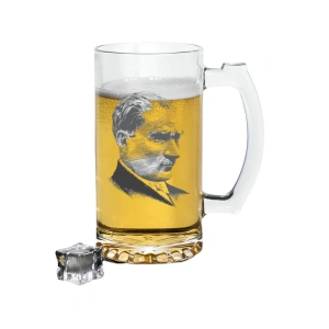 Atatürk Baskılı Bira Bardağı - Bira Bardak
