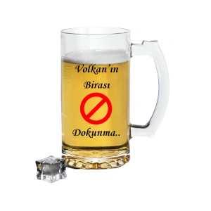 Kişiye Özel İsim Yazılı Bira Bardağı - İsimli Bira Bardağı