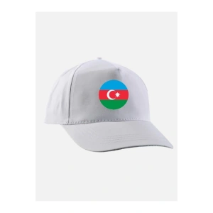 Azerbaycan Baskılı Şapka - Azerbaycan Bayraklı Şapka