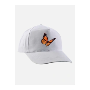 Kelebek Baskılı Şapka - Kelebekli Şapka