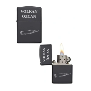 Kişiye Özel Kurşun Baskılı Metal Çakmak