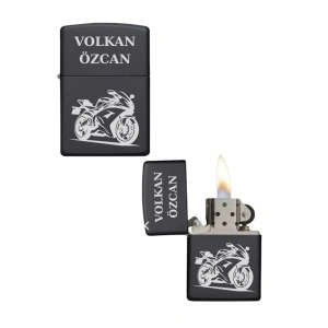 Kişiye Özel Motor Baskılı Metal Çakmak
