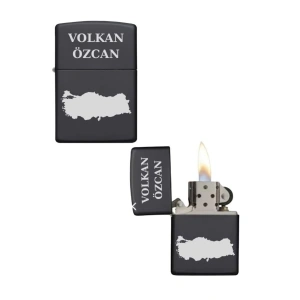Kişiye Özel Türkiye Haritalı Metal Çakmak