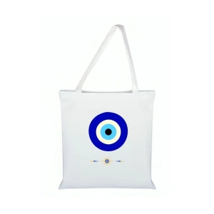 Kelebek Baskılı Bez Çanta - Kelebekli Çanta