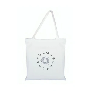 Burçlar Baskılı Bez Çanta - Burçlu Çanta