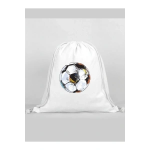 Futbol Baskılı Sırt Çantası - İp Büzgülü Spor Çanta
