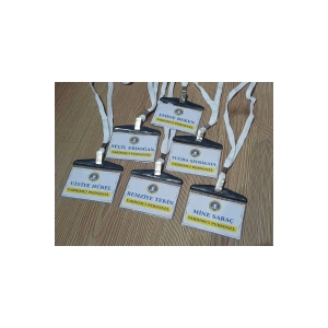 Kişiye Özel Yaka Kartı - Askılı Yaka Kartı ( 10 Adet )