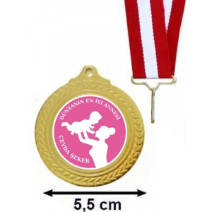 Kişiye Özel Anneler Gününe Özel Madalya - Anneye Madalya - İsimli Madalya