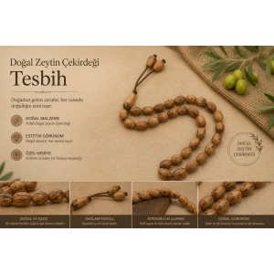 Zeytin Çekirdeği Tesbiği - Zeytin Çekirdeğinden Tesbih - El Yapımı Tesbih