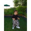 Çizgili unisex pantolon