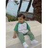 Çizgili Yeşil Pantolon