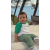 Çizgili Yeşil Pantolon