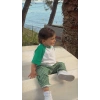 Çizgili Yeşil Pantolon