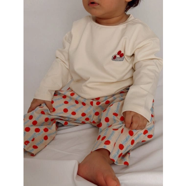 Unisex Oversize Basic Nakışlı Domates Body