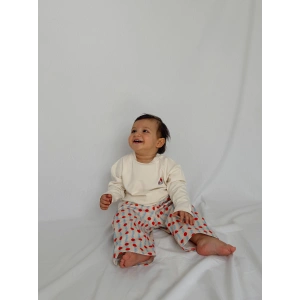 Unisex Oversize Basic Nakışlı Domates Body