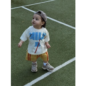 Milk Baskılı Şortlu Takım