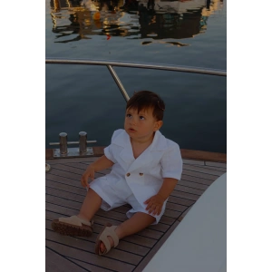 Beyaz Keten İkili Takım