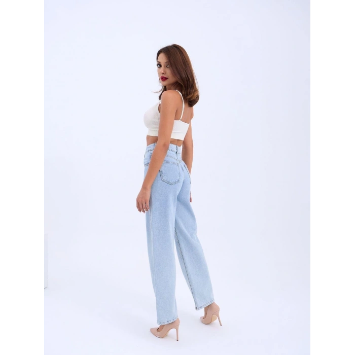 6491 DENİM WIDE LEG-AÇIK MAVİ
