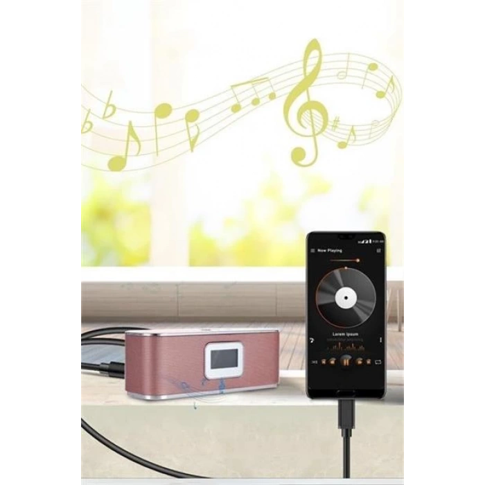 TUFEYO  Type C Android ve  35 mm Kulaklık Girişli Ses Dönüştürücü Aux  Kablo