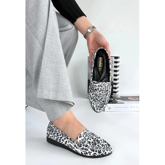 Ezon Zebra Cilt Babet Ayakkabı