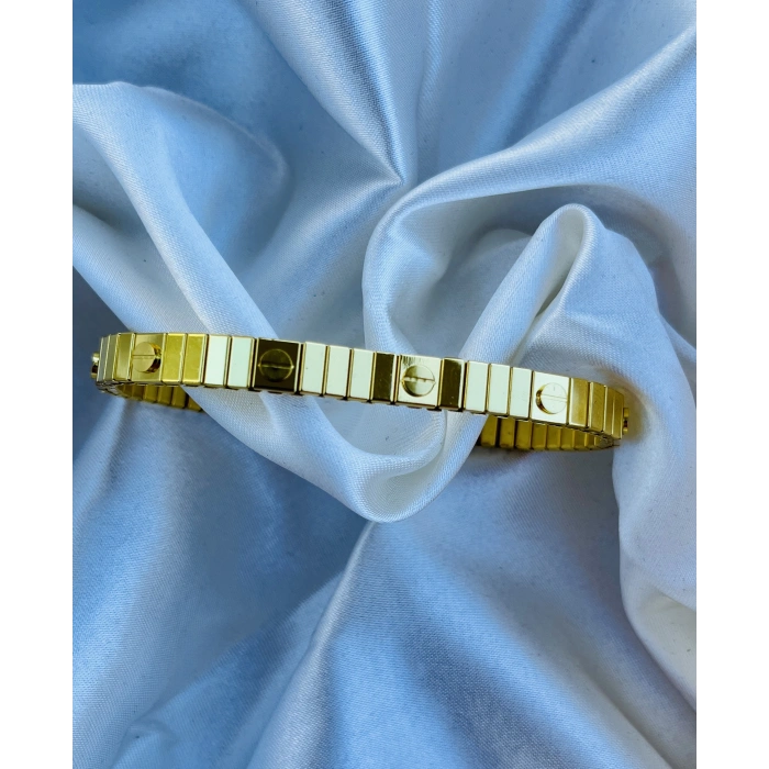 Gold Asansörlü Çelik Bileklik